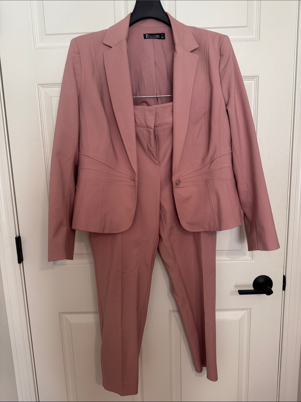 Blush Pink Tailored Blazer & Trousers Set
